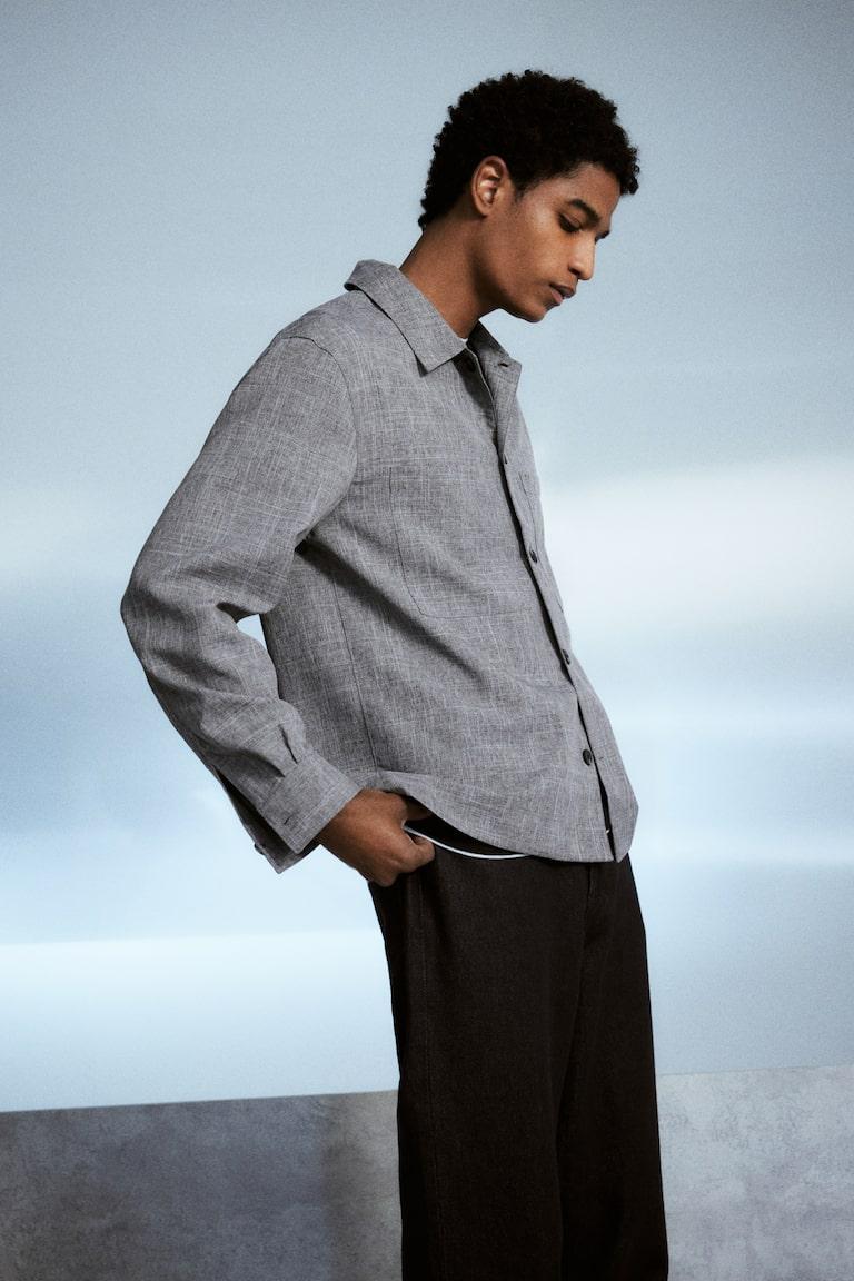 H&M Sobrecamisa Regular Fit - Azul marino - HOMBRE Gran oferta