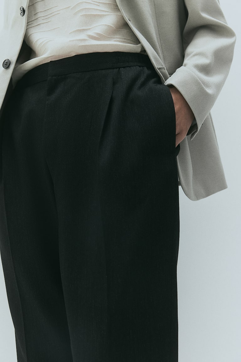 H&M Pantalón con raya Regular Fit - Negro - HOMBRE Precio de fábrica