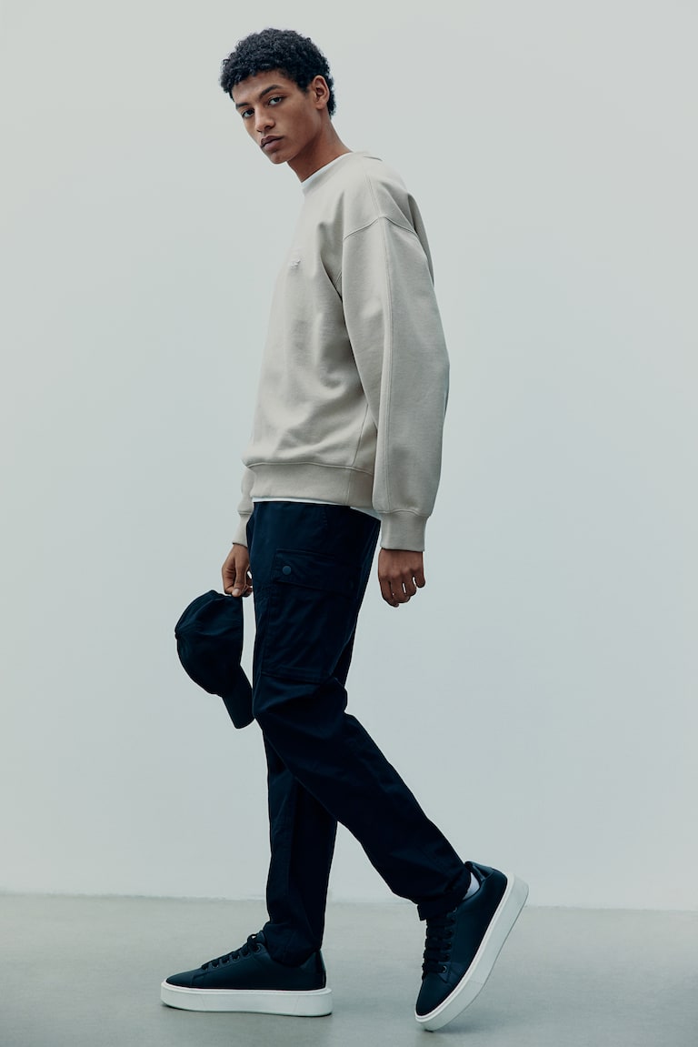 H&M Pantalón cargo de ripstop Slim Fit - Beige oscuro - HOMBRE Liquidación