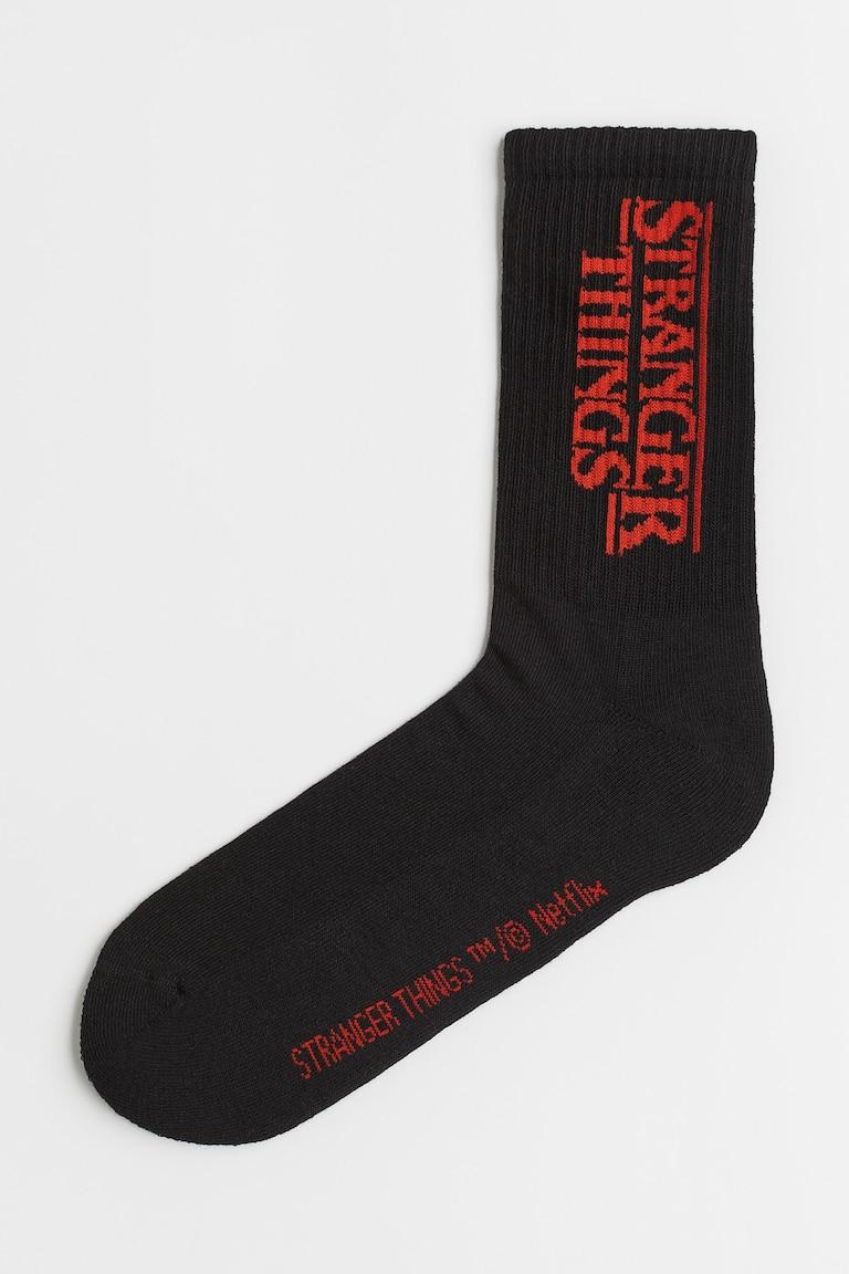 H&M Calcetines con motivo - Blanco/Keith Haring - HOMBRE Oferta exclusiva