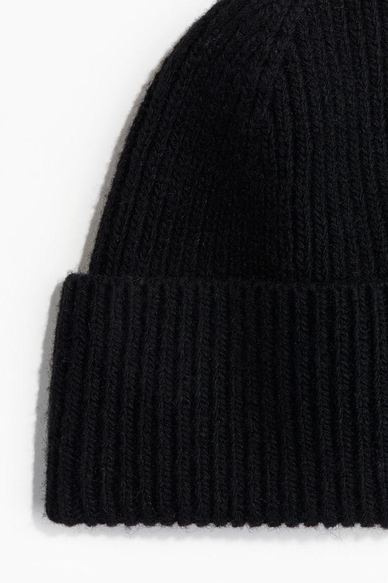 H&M Gorro en punto de canalé de mezcla de lana - Azul marino - HOMBRE Grandes ahorros