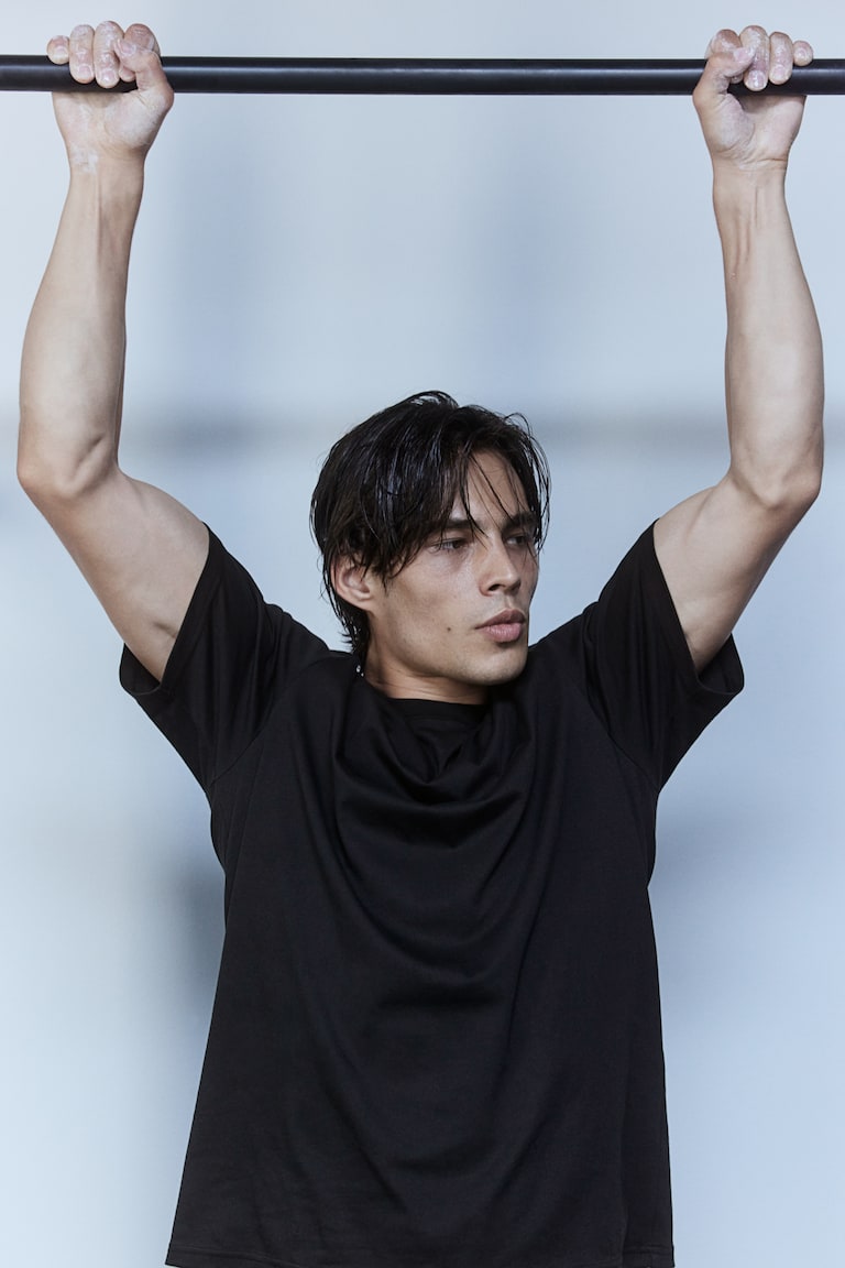 H&M Camiseta de deporte en DryMove™ Regular Fit - Blanco/Team training - HOMBRE En oferta
