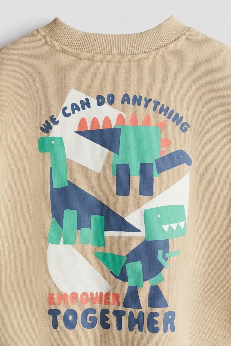 H&M Sudadera con cuello redondo y motivo estampado - Verde claro/Caballos - NIÑOS Últimos 3 días