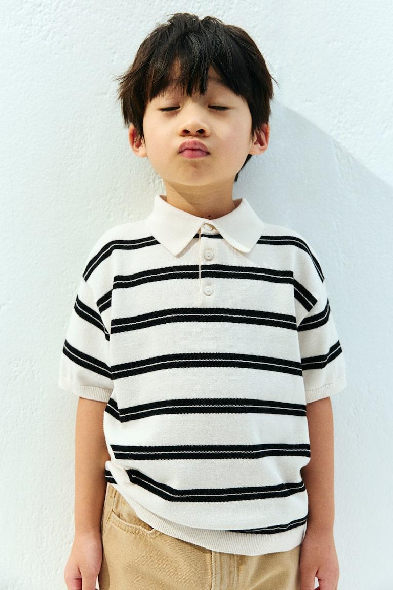 H&M Polo en punto de algodón - Beige - NIÑOS
