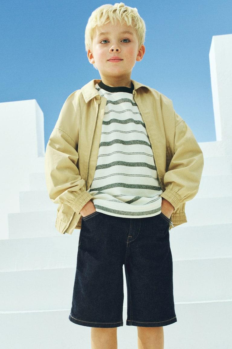 H&M Bermudas vaqueras Loose Fit - Crema - NIÑOS Envío internacional gratuito