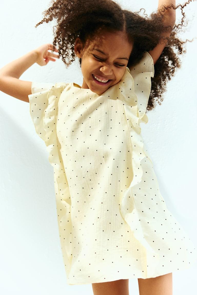 H&M Vestido con volantes - Blanco - NIÑOS Precios de Black Friday