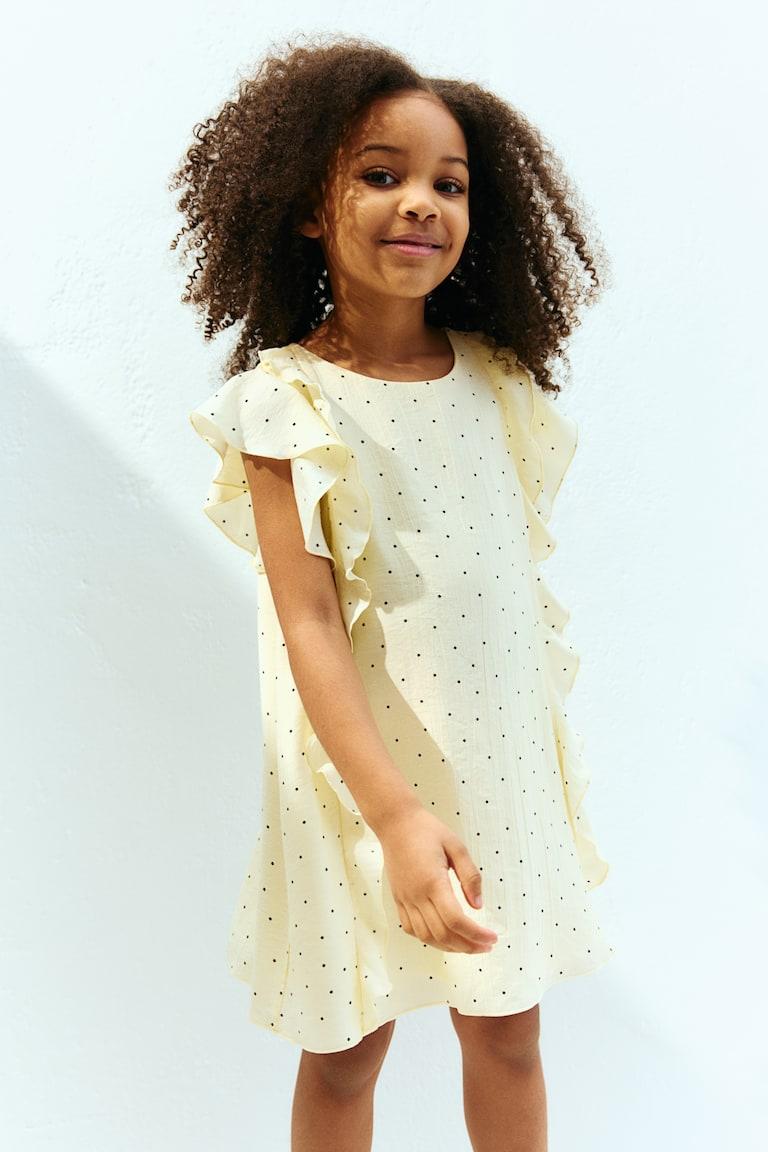 H&M Vestido con volantes - Blanco - NIÑOS Precios de Black Friday