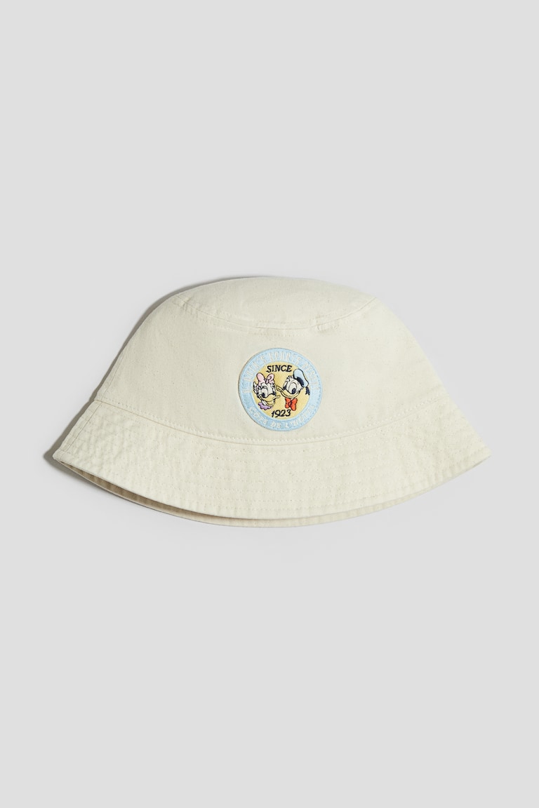 H&M Gorro de pescador con motivo decorativo - Crema/Pato Donald - NIÑOS Ofertas
