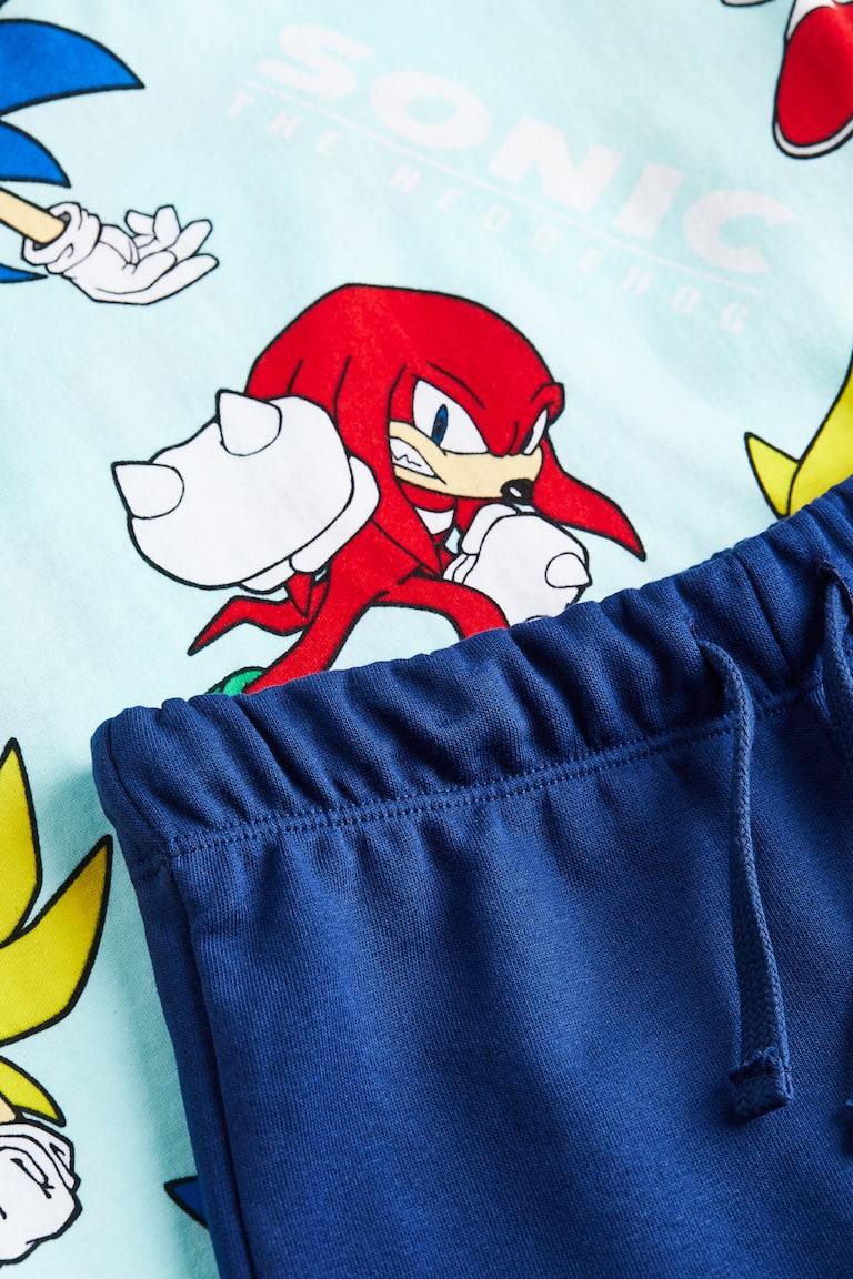H&M Conjunto de 2 piezas con motivo estampado - Crema/Lilo y Stitch - NIÑOS Liquidación