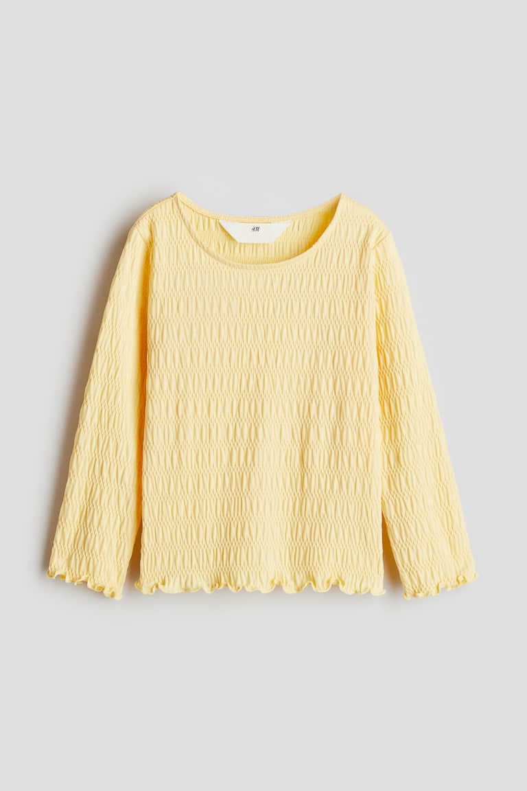 H&M Camiseta fruncida de punto - Blanco - NIÑOS Últimos 3 días