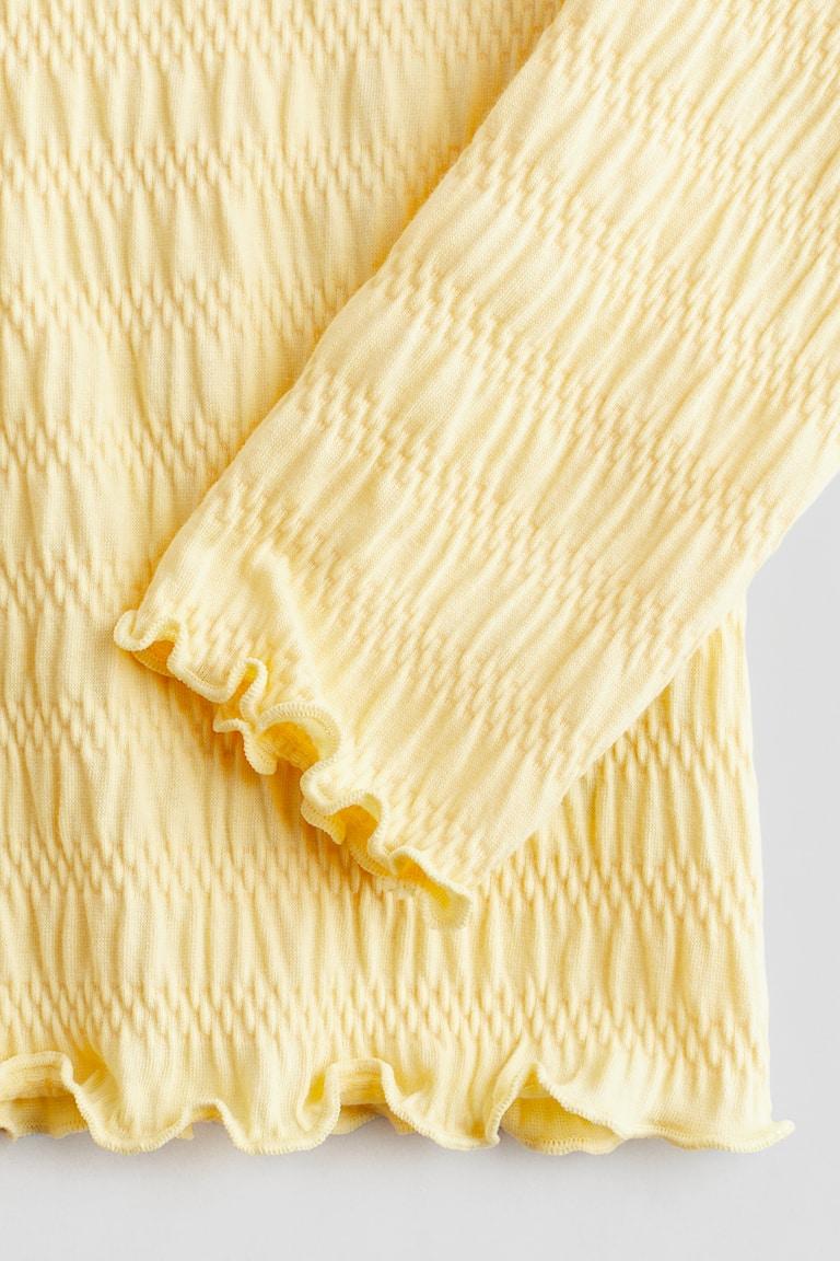 H&M Camiseta fruncida de punto - Blanco - NIÑOS Últimos 3 días