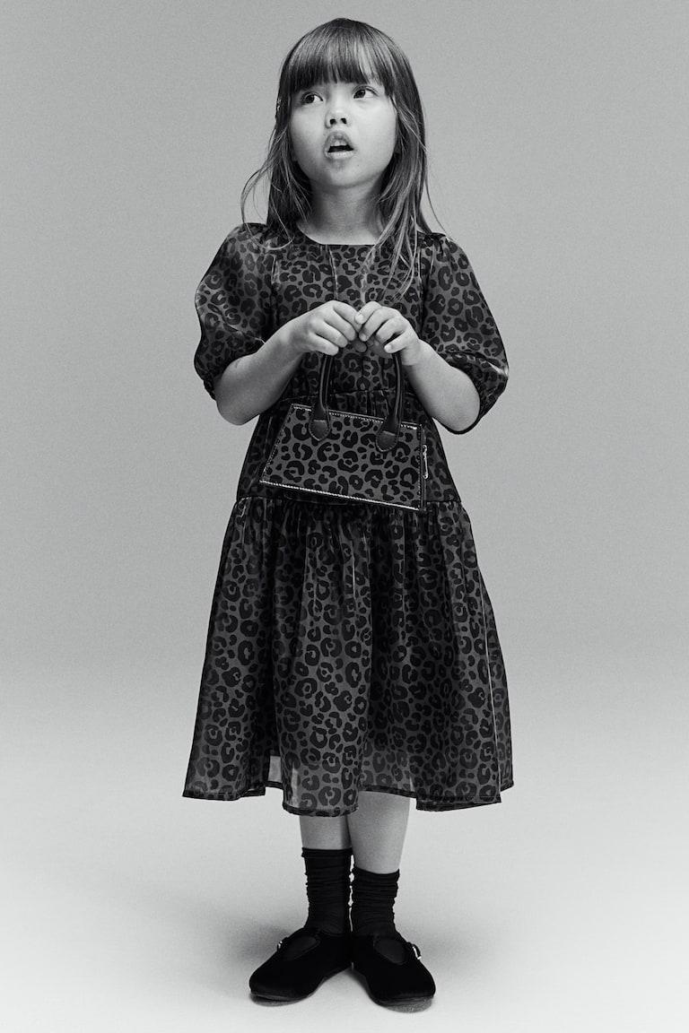 H&M Vestido estampado de organza - Amarillo - NIÑOS Últimos 2 días