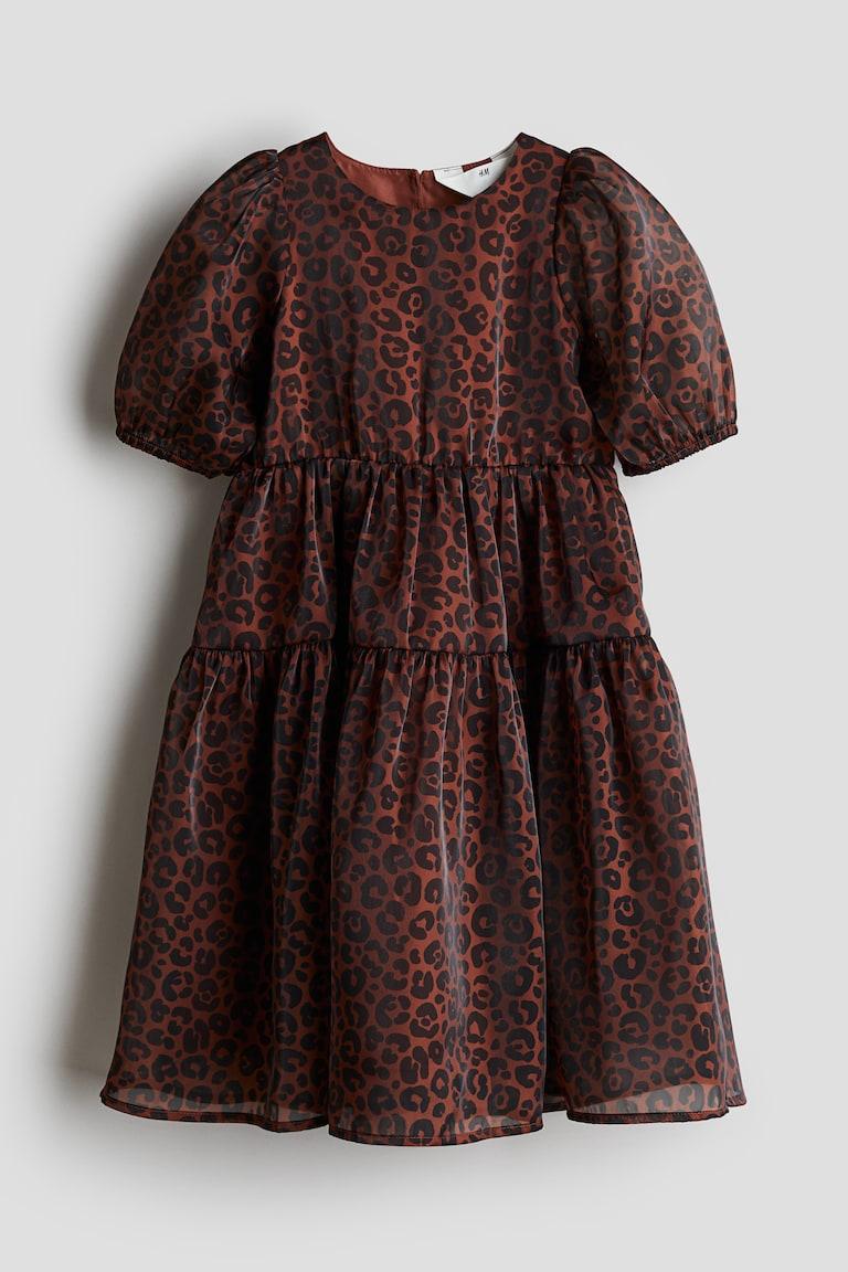 H&M Vestido estampado de organza - Amarillo - NIÑOS Últimos 2 días