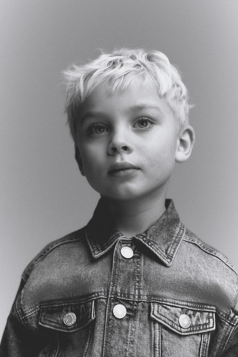 H&M Cazadora vaquera de corte holgado - Azul denim - NIÑOS Oferta especial de fábrica