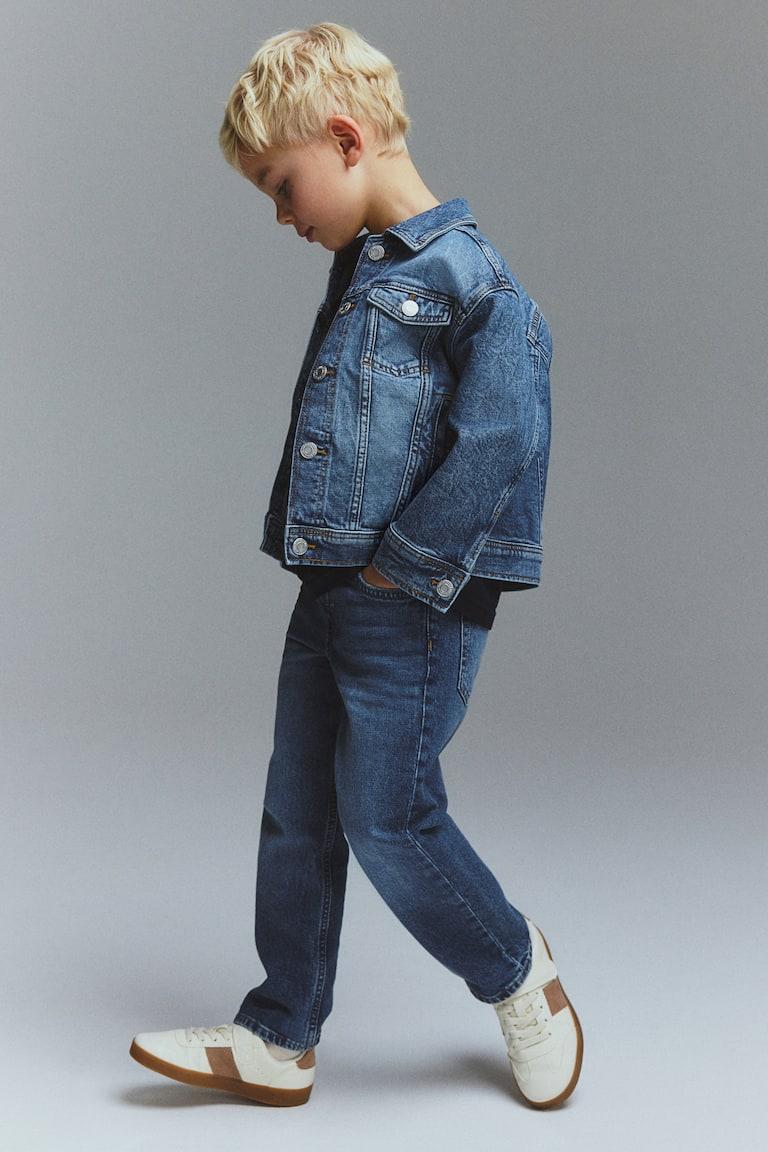 H&M Cazadora vaquera de corte holgado - Azul denim - NIÑOS Oferta especial de fábrica