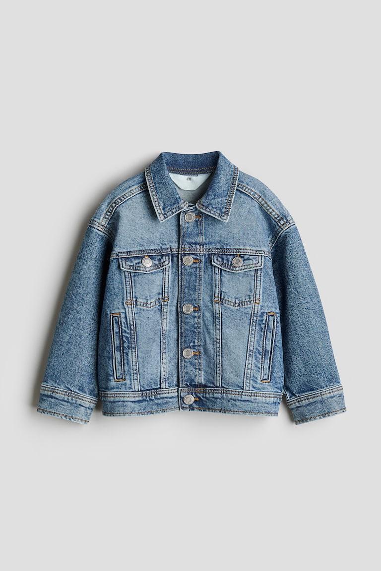 H&M Cazadora vaquera de corte holgado - Azul denim - NIÑOS Oferta especial de fábrica