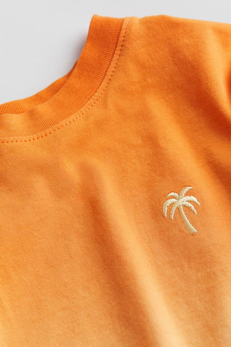 H&M Camiseta de algodón con motivo - Verde claro/Rayas - NIÑOS Libre de impuestos