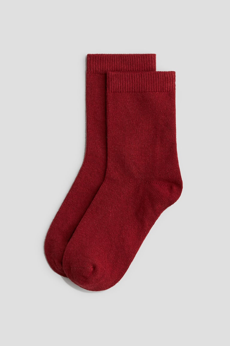H&M Pack de 5 calcetines - Azul claro/Rojo/Azul marino - NIÑOS 2025