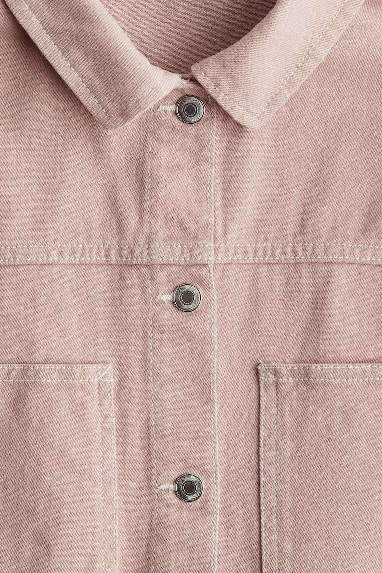H&M Chaqueta oversize en sarga de algodón - Verde menta - NIÑOS Rebajas de fábrica