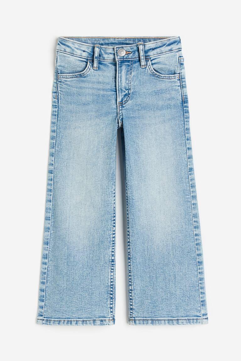 H&M Superstretch Wide Leg Jeans - Azul denim oscuro - NIÑOS