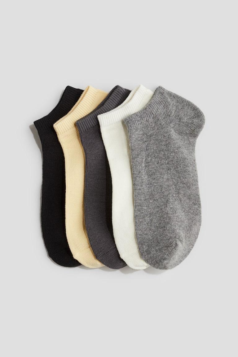 H&M Pack de 5 calcetines tobilleros - Azul empolvado/Azul marino - NIÑOS Últimos 2 días