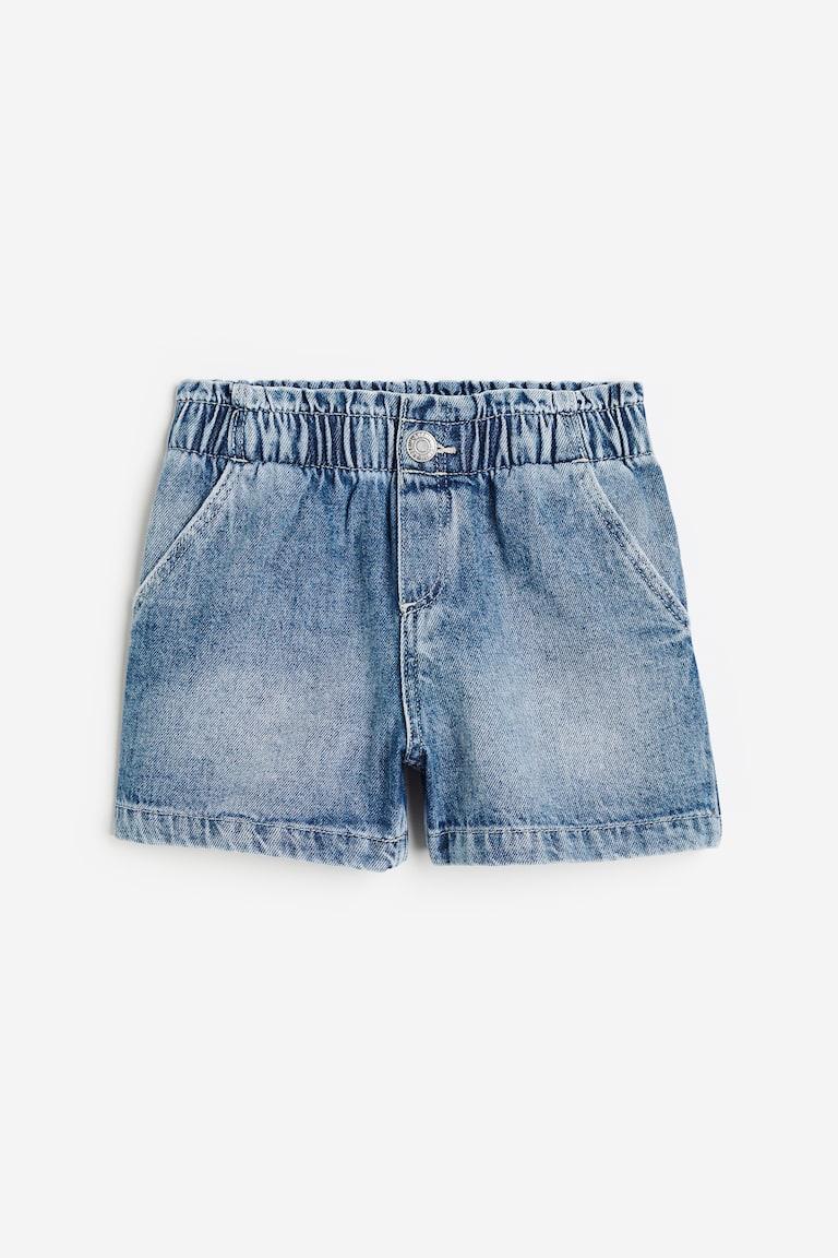 H&M Vaquero corto Loose Fit - Crema - NIÑOS