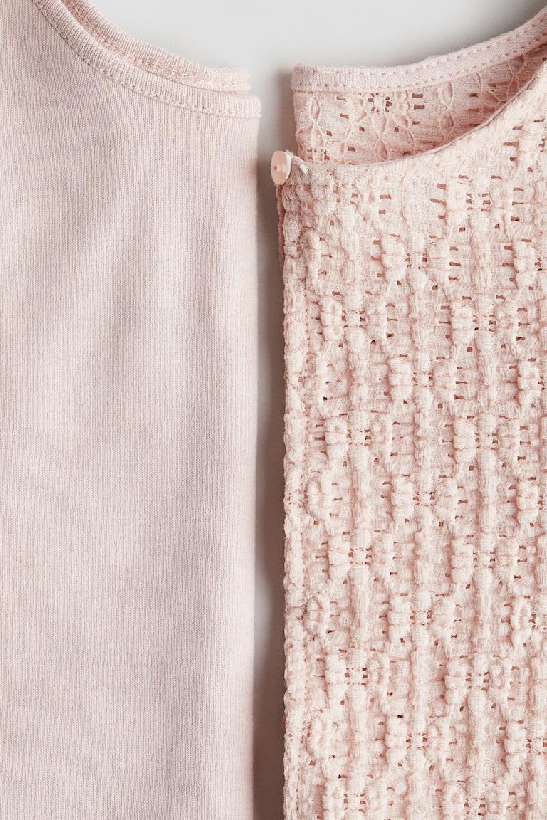 H&M Conjunto de camiseta y cárdigan - Blanco - NIÑOS Rebajas baratas