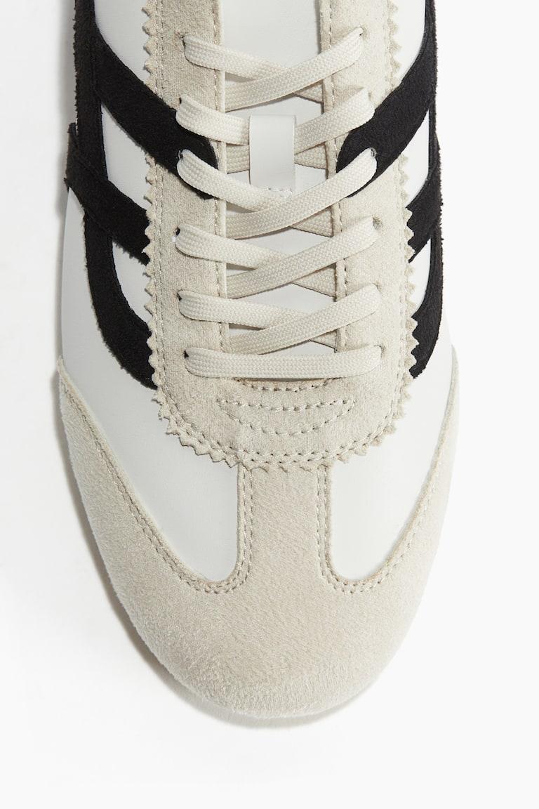 H&M Zapatillas deportivas - Blanco/Beige claro - MUJER Liquidación