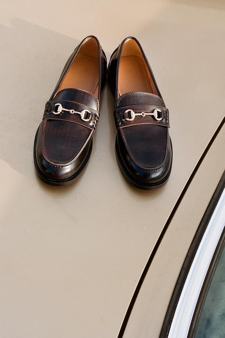 H&M Mocasines - Marrón oscuro - MUJER Liquidación
