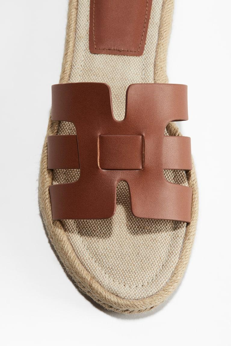 H&M Sandalias alpargata - Marrón - MUJER En oferta