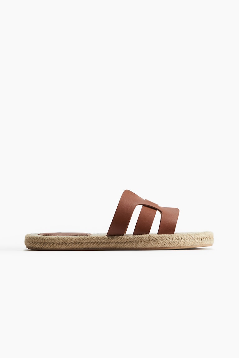 H&M Sandalias alpargata - Marrón - MUJER En oferta