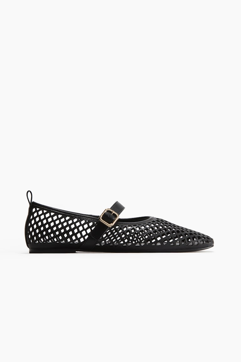 H&M Bailarinas estilo merceditas con diseño calado - Dorado - MUJER Oferta exclusiva