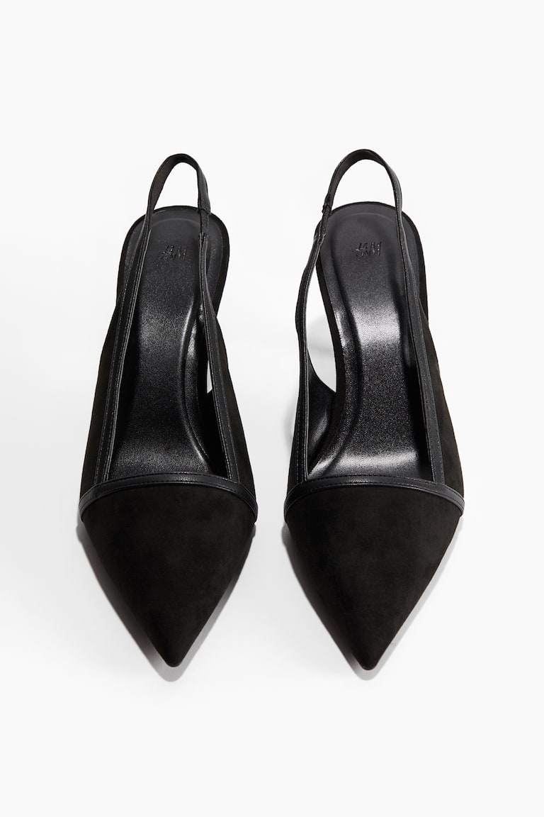 H&M Salones destalonados con puntera fina - Negro - MUJER Grandes ahorros