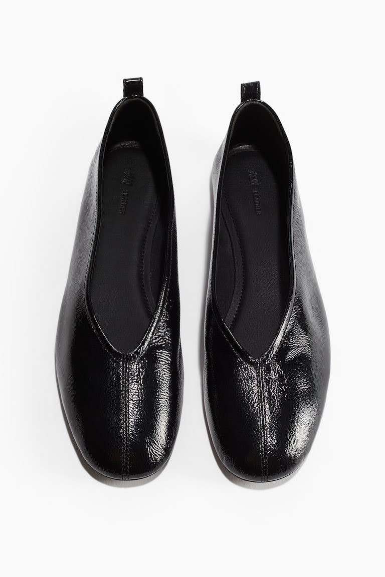 H&M Bailarinas de piel - Negro - MUJER Devoluciones gratuitas
