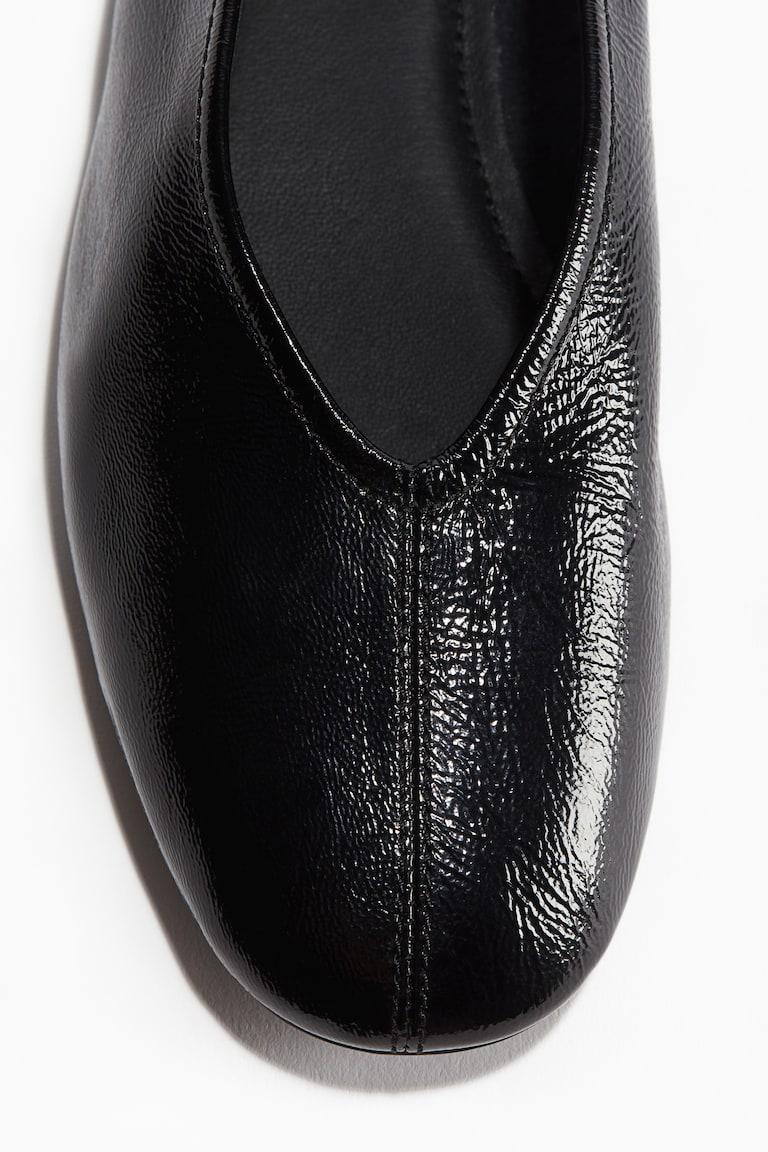 H&M Bailarinas de piel - Negro - MUJER Devoluciones gratuitas