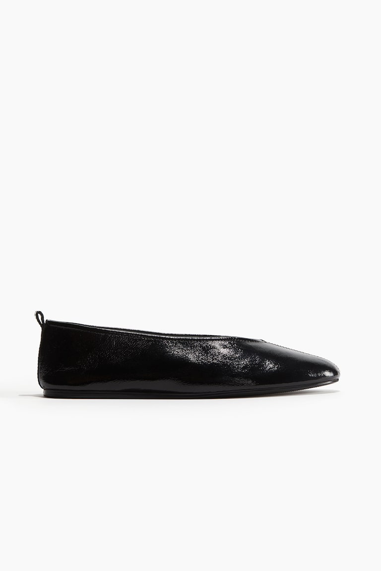 H&M Bailarinas de piel - Negro - MUJER Devoluciones gratuitas