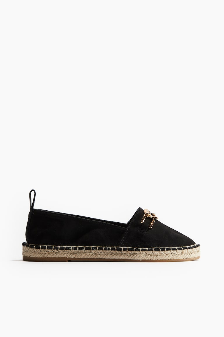 H&M Alpargatas con adorno de metal - Beige claro - MUJER