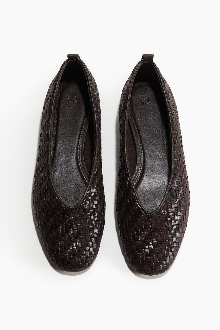 H&M Bailarinas trenzadas - Negro - MUJER Rebajas baratas
