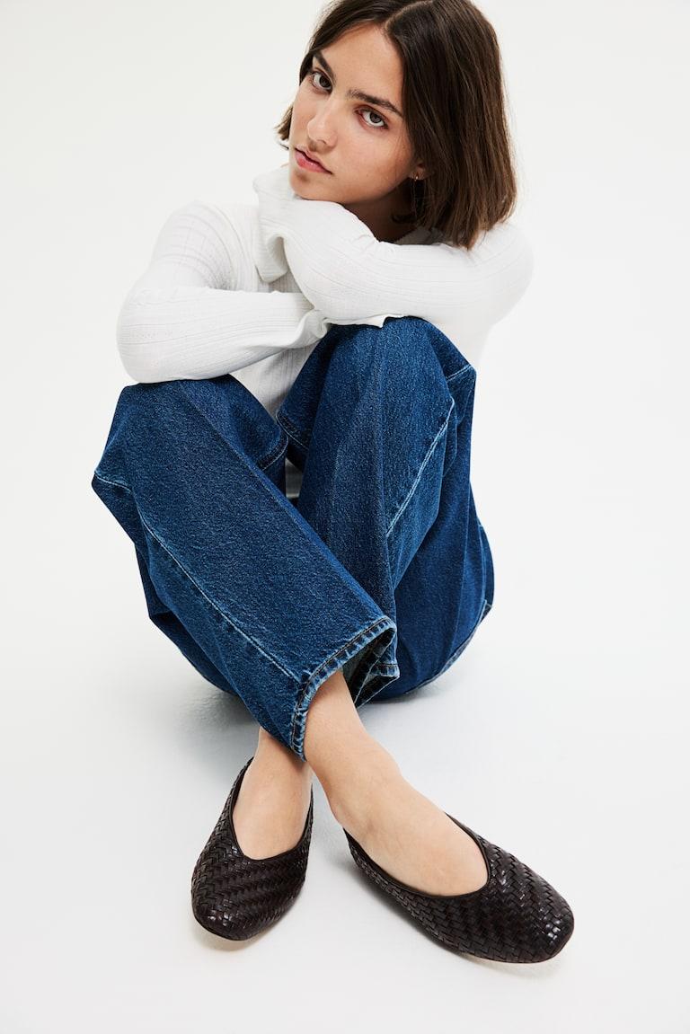 H&M Bailarinas trenzadas - Gris azulado claro - MUJER Los más vendidos