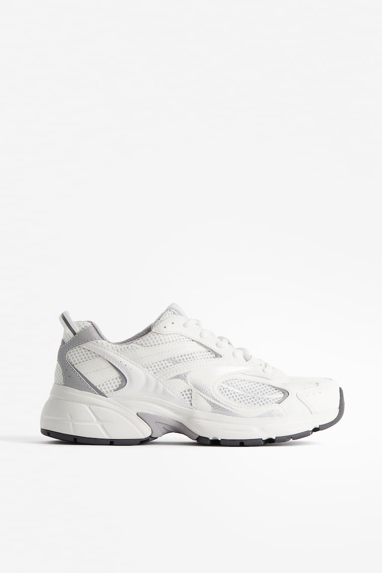H&M Zapatillas deportivas con suela gruesa - Blanco/Verde claro - MUJER COMPRAR AHORA