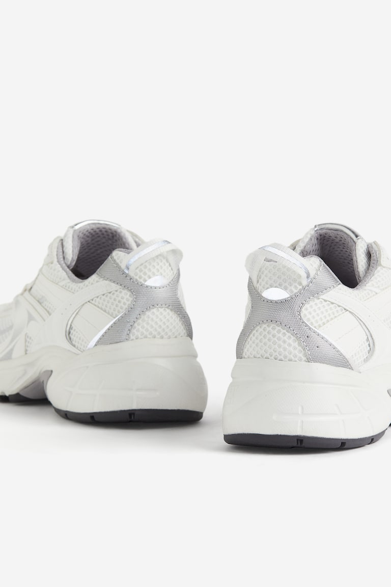 H&M Zapatillas deportivas con suela gruesa - Blanco/Verde claro - MUJER COMPRAR AHORA