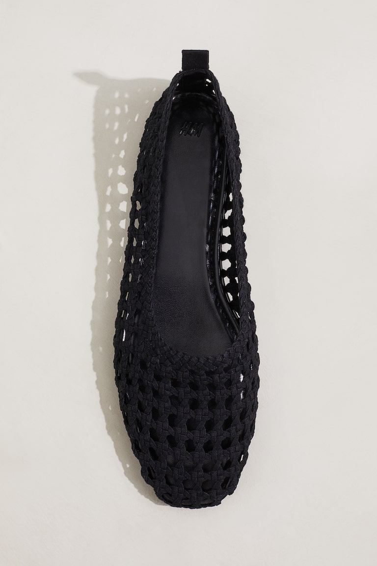 H&M Bailarinas trenzadas - Negro - MUJER