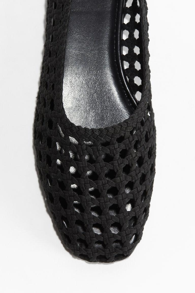H&M Bailarinas trenzadas - Negro - MUJER Precio de fábrica