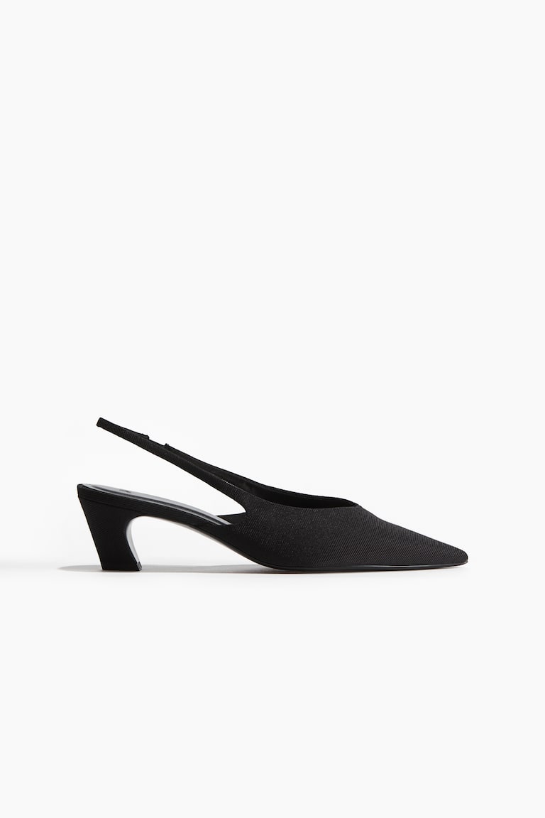 H&M Salones destalonados con puntera fina - Negro - MUJER