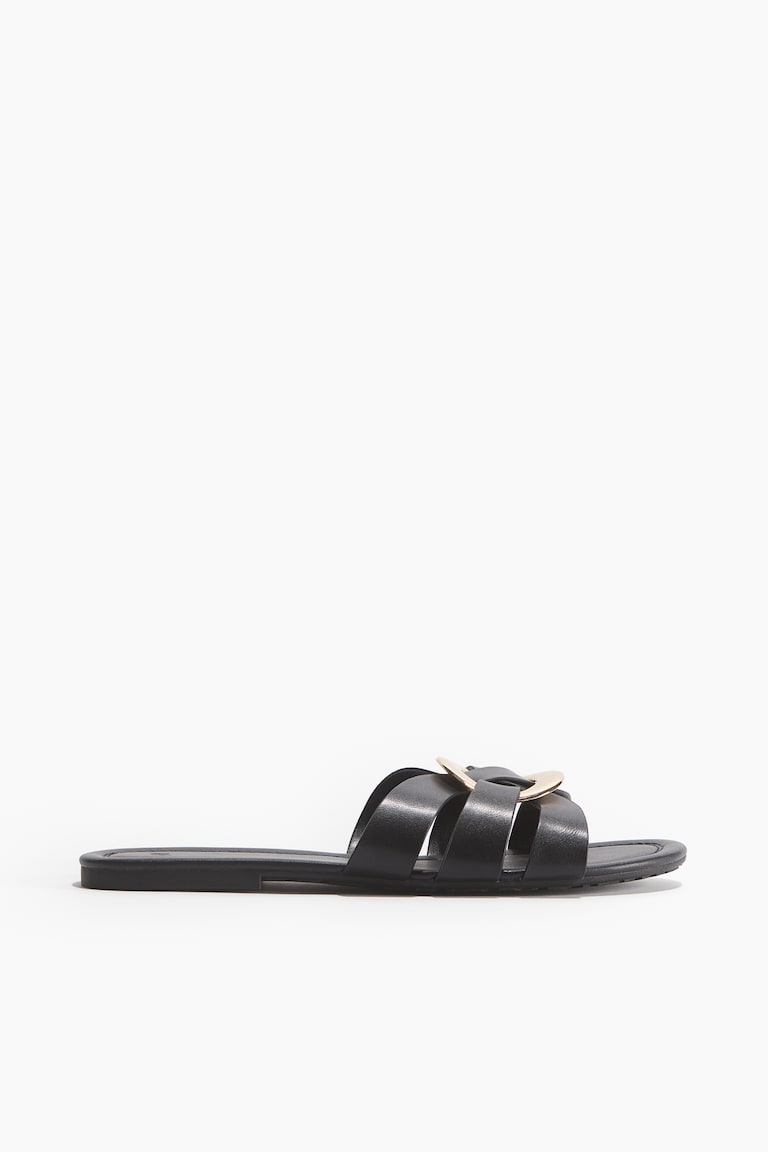 H&M Sandalias con tira entrelazada - Marrón oscuro - MUJER Ahorra y exporta