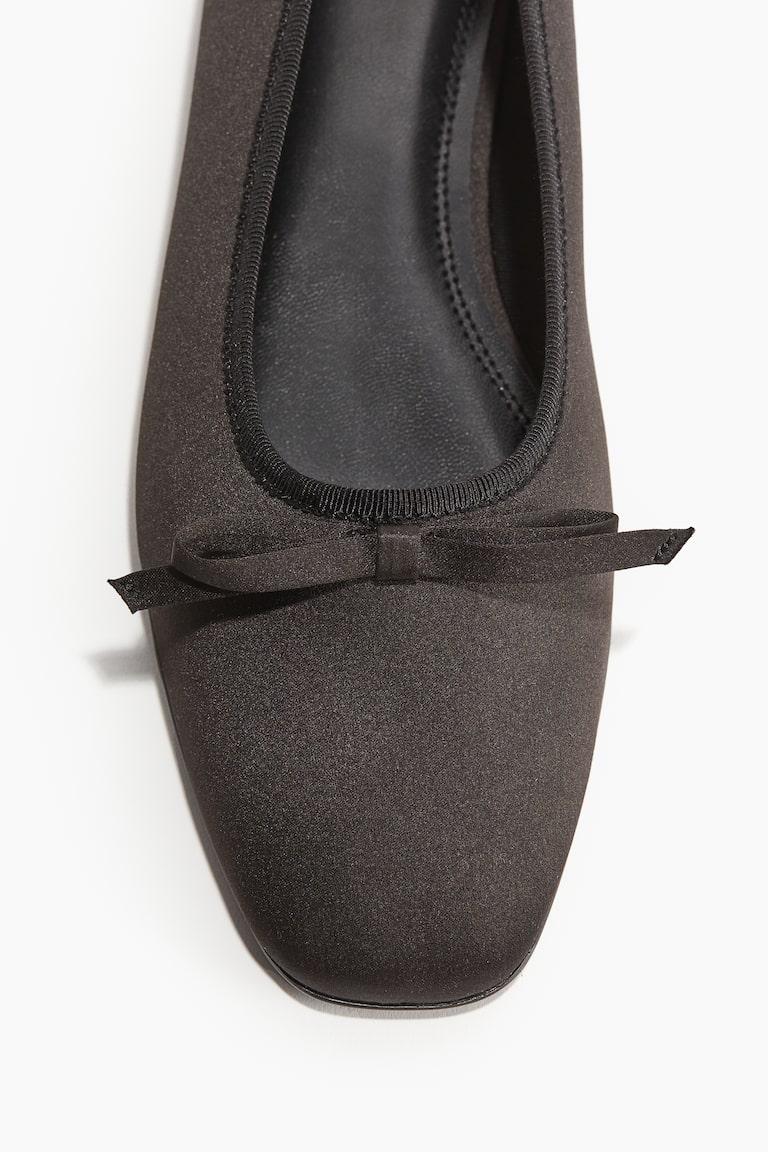 H&M Bailarinas con lazo - Negro - MUJER Descuento por venta flash