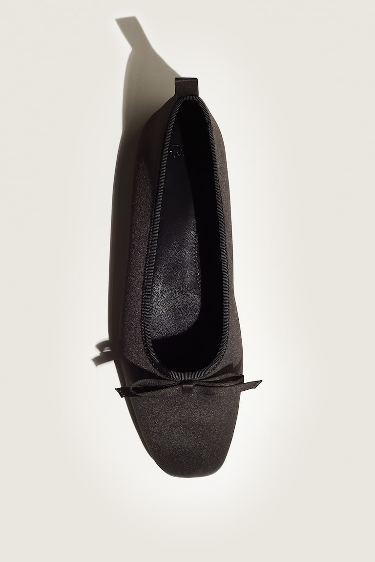 H&M Bailarinas con lazo - Negro - MUJER Descuento por venta flash