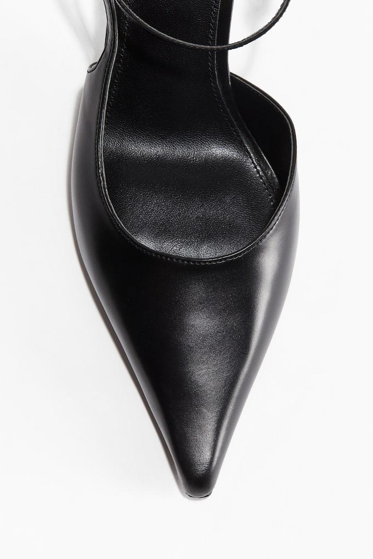 H&M Salones de piel con punta fina - Negro - MUJER Rebajas de fin de temporada