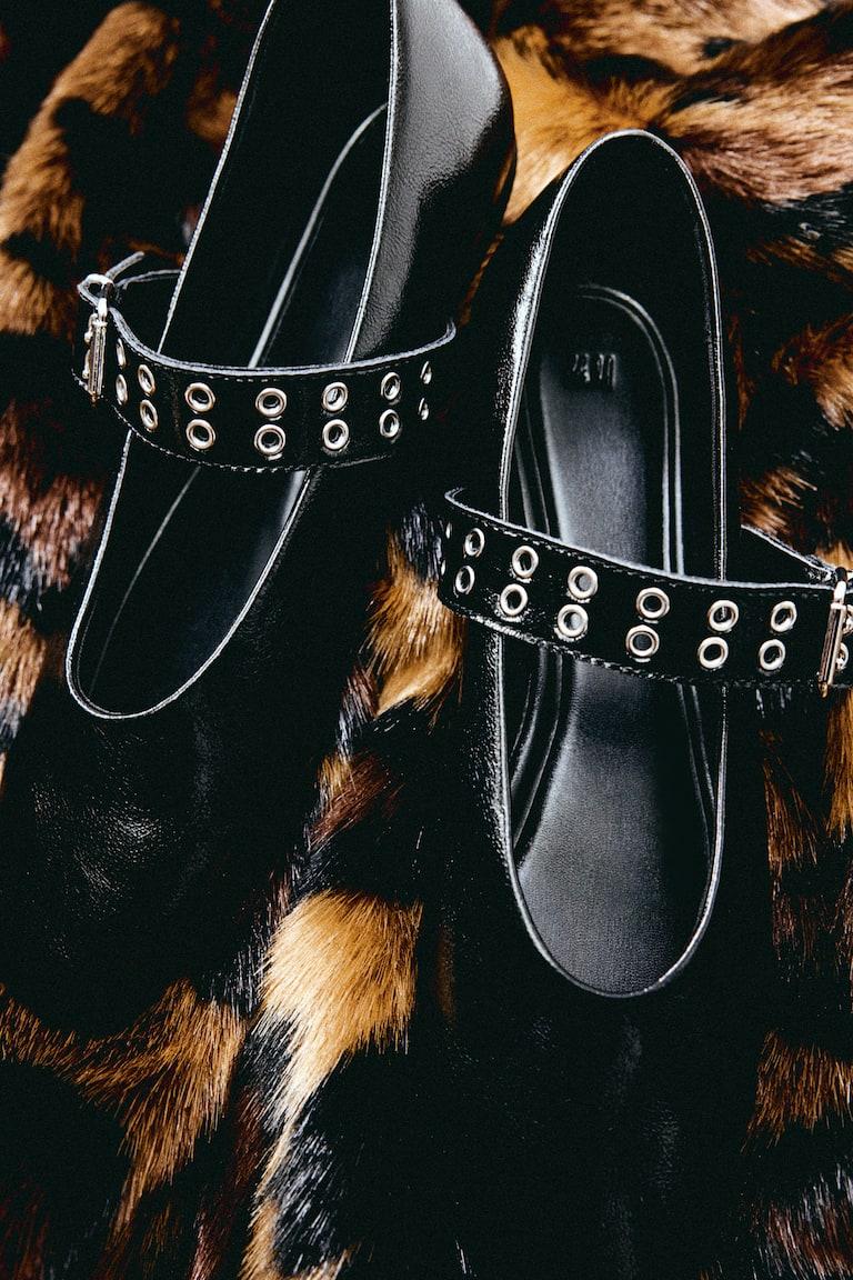 H&M Bailarinas estilo merceditas - Negro - MUJER Outlet