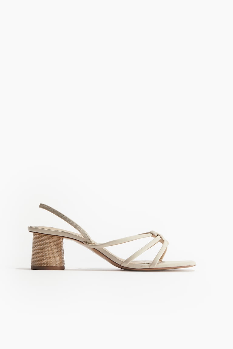 H&M Sandalias de tiras con tacón - Marrón oscuro - MUJER Tienda